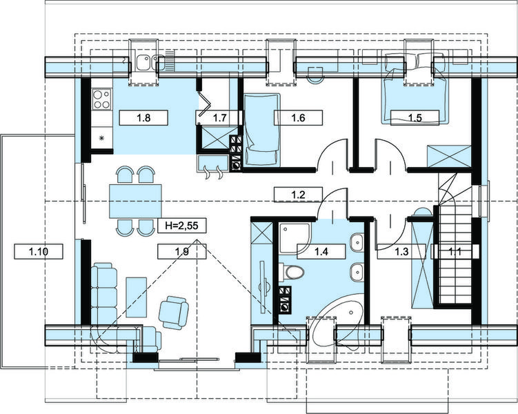 Poddasze projektu Lantan