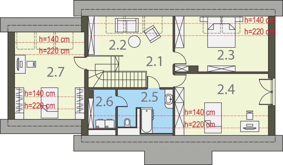 Poddasze projektu Tradycyjny