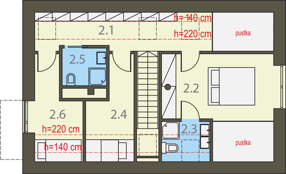 Poddasze projektu Widokowy