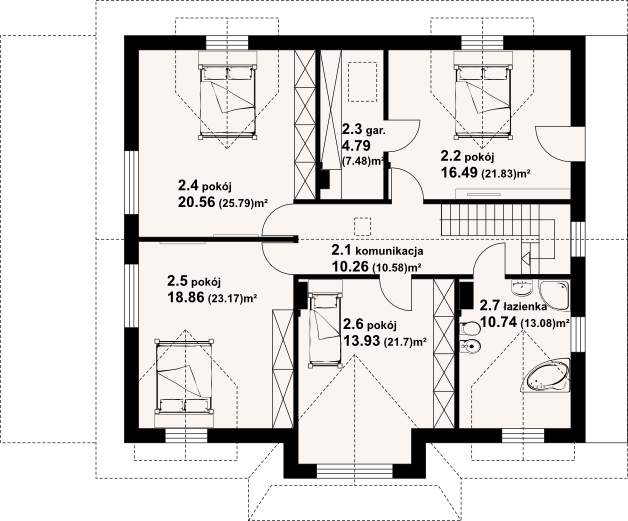 Poddasze projektu Chwalisław