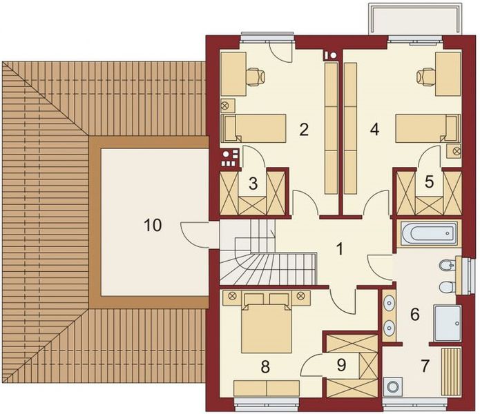 Piętro 1 projektu Domena 311 B