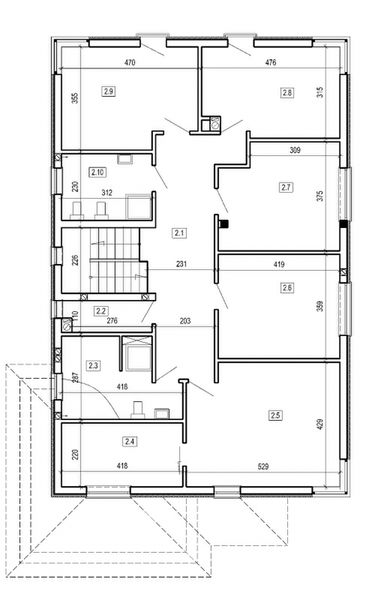 Piętro 1 projektu DN 104