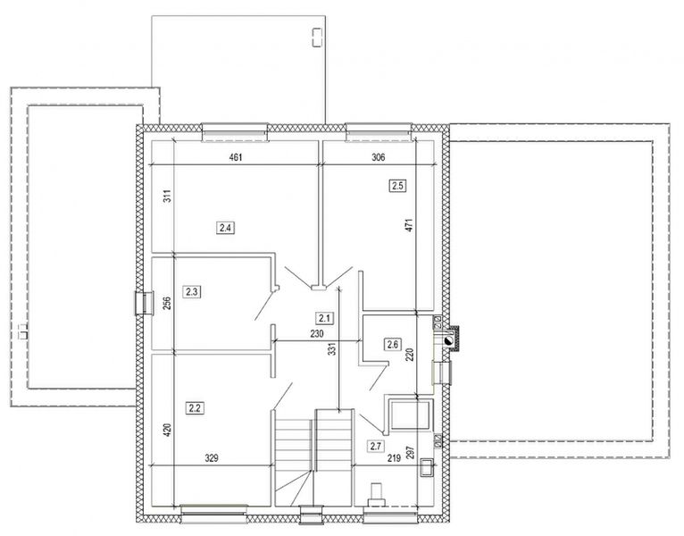 Piętro 1 projektu DN 112