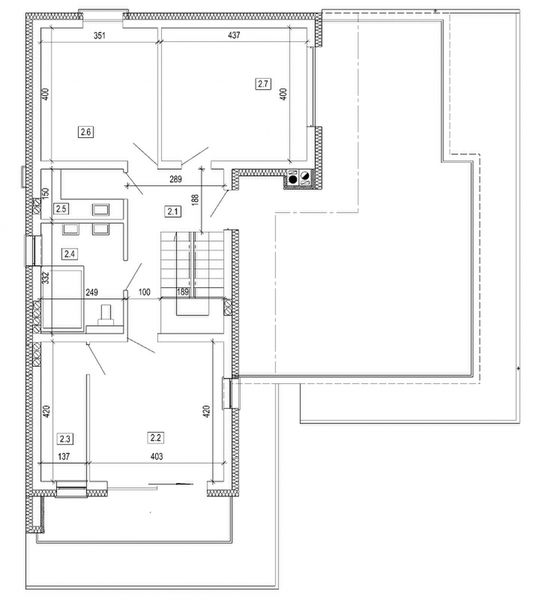 Piętro 1 projektu DN 133