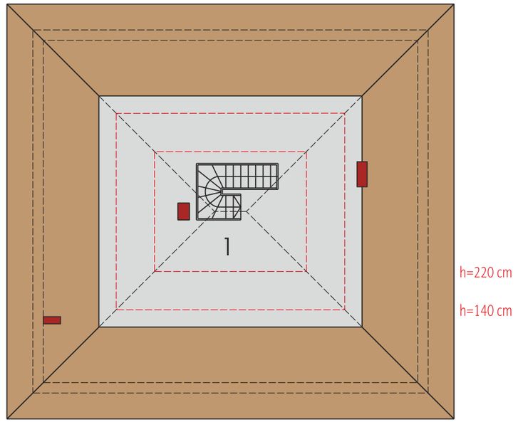 Poddasze projektu Flori II (30 stopni)