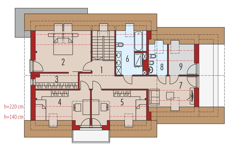 Poddasze projektu Katrina G2 energo