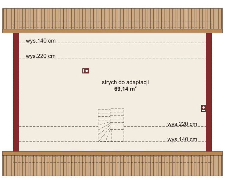 Poddasze projektu Domena 106