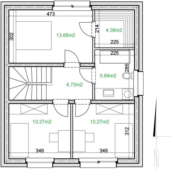 Poddasze projektu eko Typowy 26