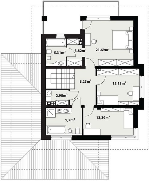 Piętro 1 projektu Korso