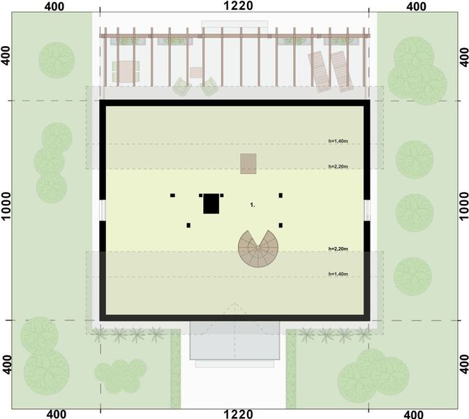 Poddasze projektu Olimpia szkielet drewniany