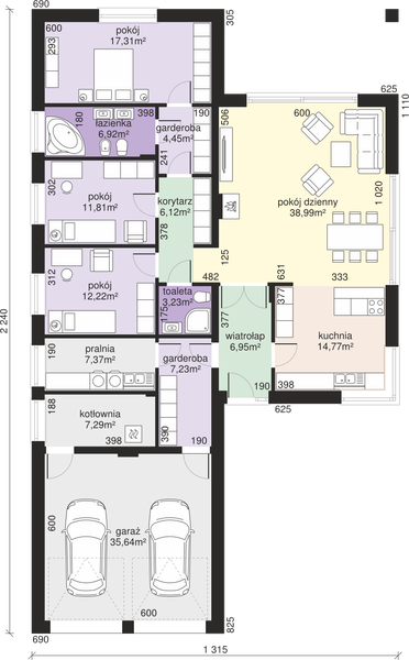 Parter projektu Dom przy Pastelowej 11