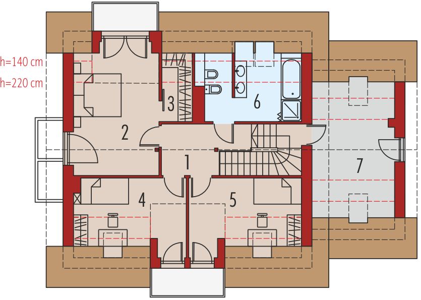 Poddasze projektu April G1 energo