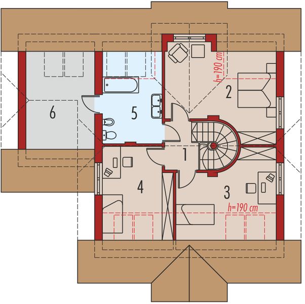 Poddasze projektu Perełka G1