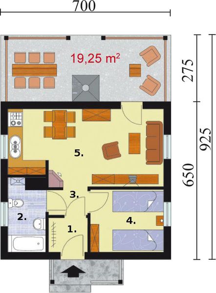 Parter projektu Bazylea dom letniskowy szkielet drewniany