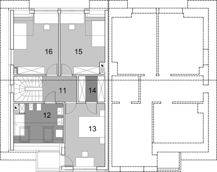 Poddasze projektu Eco 12 szereg