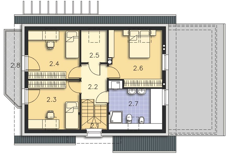 Poddasze projektu Tacoma IV DCP240c