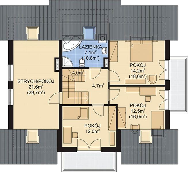 Poddasze projektu APS 234 NEW