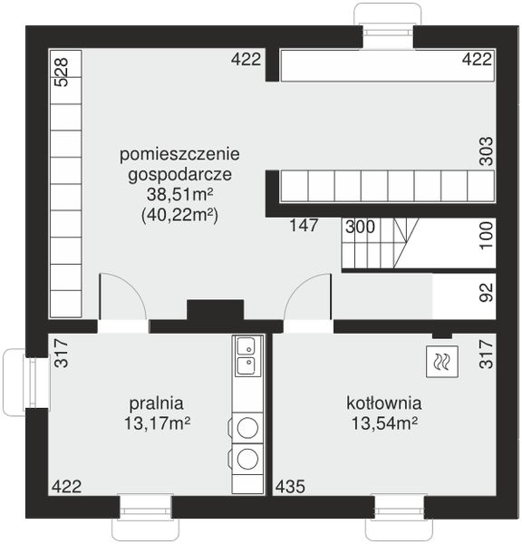 Piwnica projektu Dom przy Cyprysowej 20 P