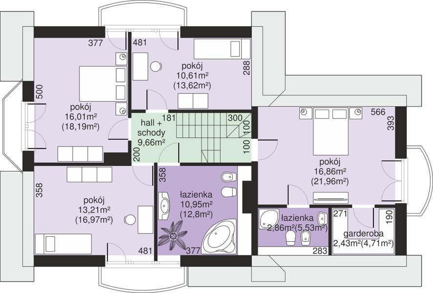 Poddasze projektu Dom przy Cyprysowej 15 P