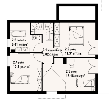Poddasze projektu Świdnica dws 37