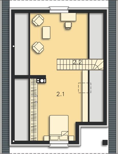 Poddasze projektu Arras II LMP284a