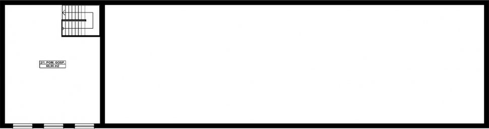 Piętro 1 projektu G347 - Budynek magazynowy