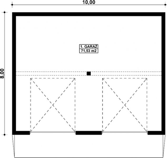 Parter projektu G348 - Budynek gospodarczy