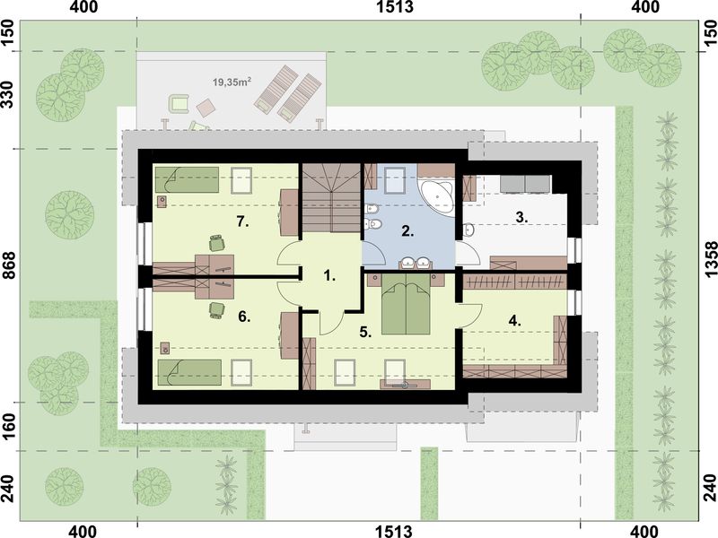 Poddasze projektu Malia
