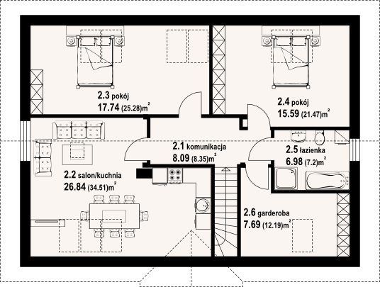 Poddasze projektu Adresowo 22