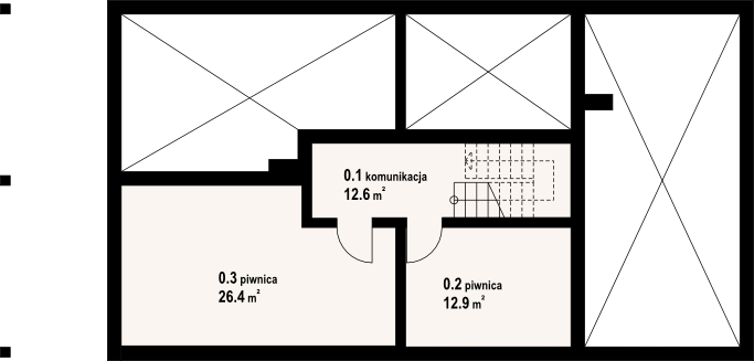 Piwnica projektu Chmielniki małe dw 65