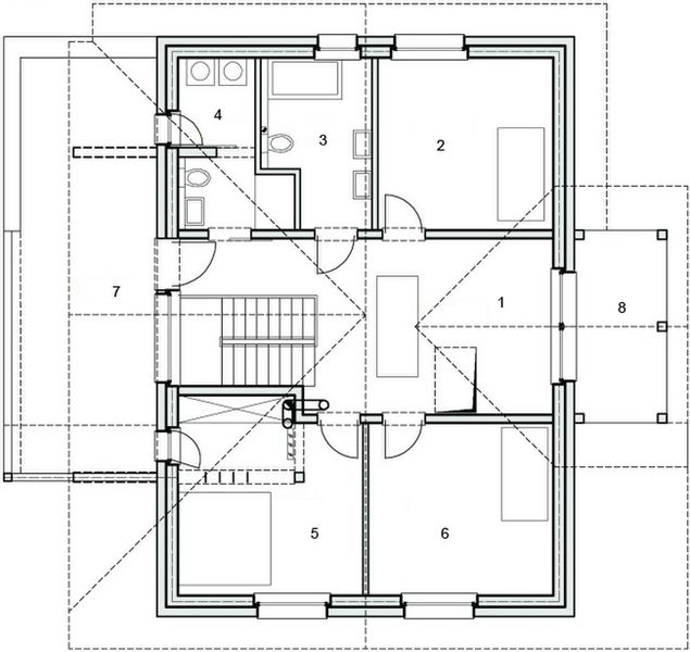 Poddasze projektu eko Typowy 27