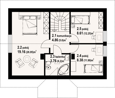 Poddasze projektu Zawoja mk5