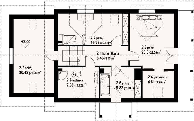 Poddasze projektu Karowo 3