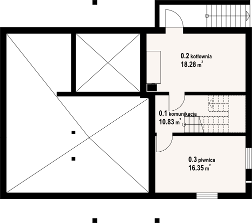 Piwnica projektu Leszyce dw