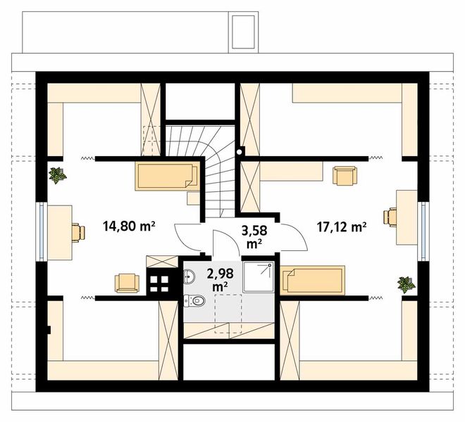 Poddasze projektu Mak 3