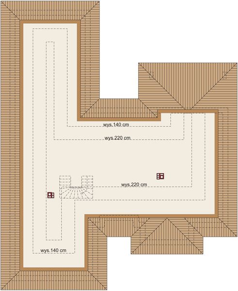 Poddasze projektu Domena 117 B