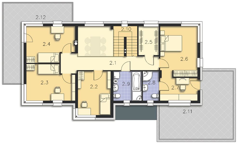 Piętro 1 projektu Imperia IV DCP286c