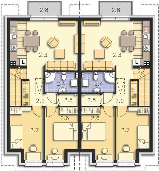 Poddasze projektu Segowia LMBL46