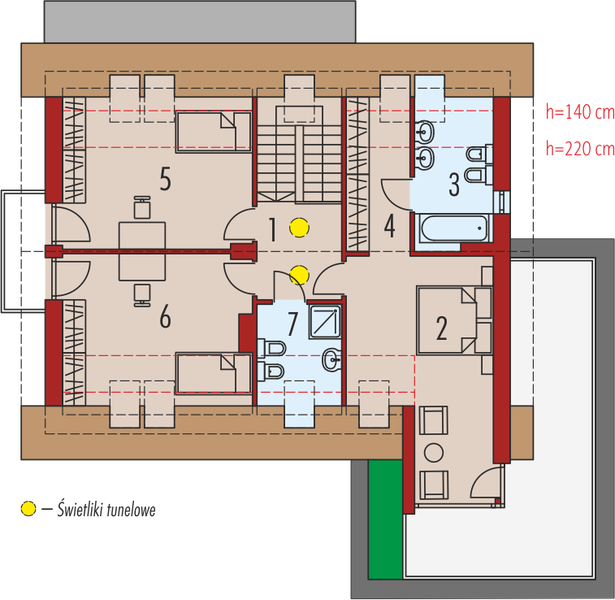 Poddasze projektu Nils G2 energo
