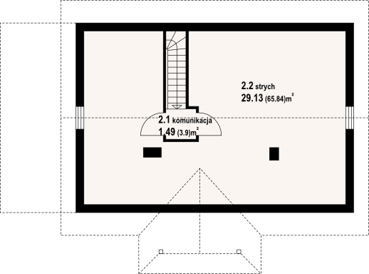 Poddasze projektu Zawoja dws 37t