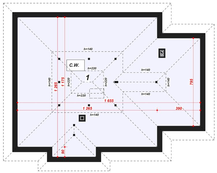 Poddasze projektu DZD-1