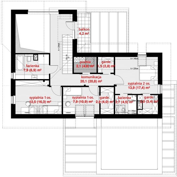 Poddasze projektu HomeKoncept 49