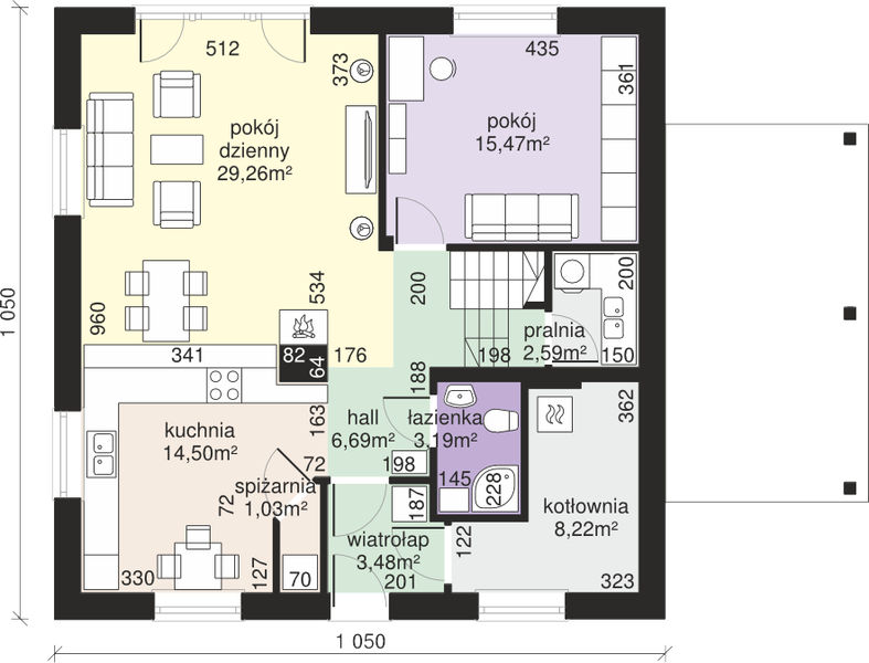 Parter projektu Dom przy Cyprysowej 53