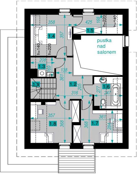 Poddasze projektu Dla Ogrodnika 2
