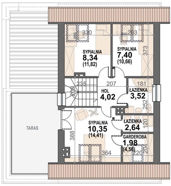 Poddasze projektu Gusto II