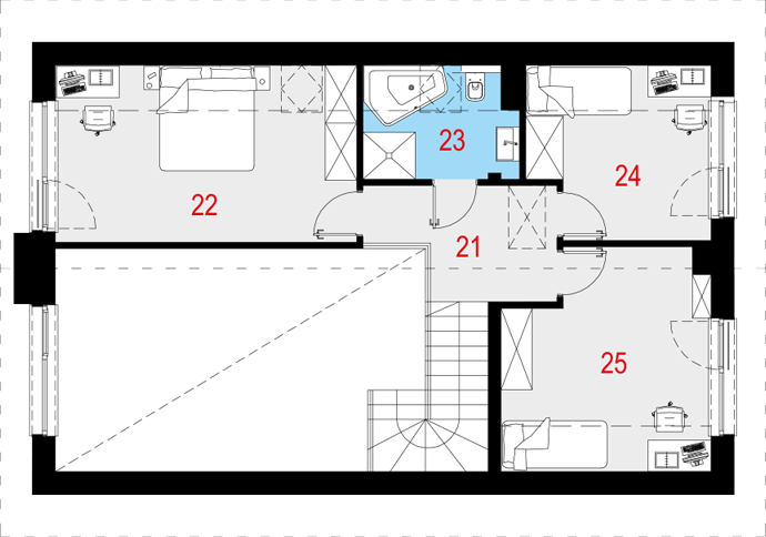 Poddasze projektu Agrestis I P