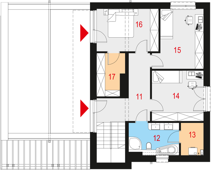 Piętro 1 projektu Novellus II G2