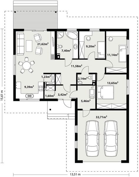 Parter projektu Bilbo 2 drewniany