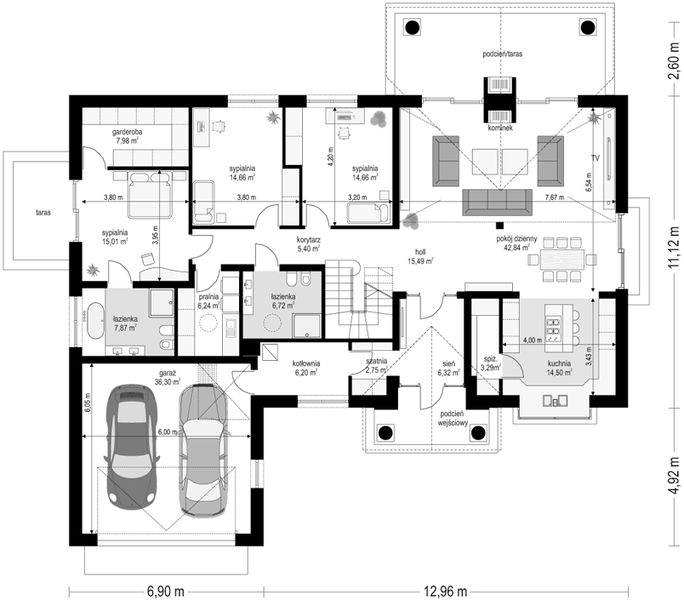 Parter projektu Willa Parkowa D