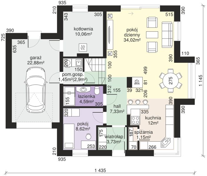 Parter projektu Dom przy Sielskiej 7 N